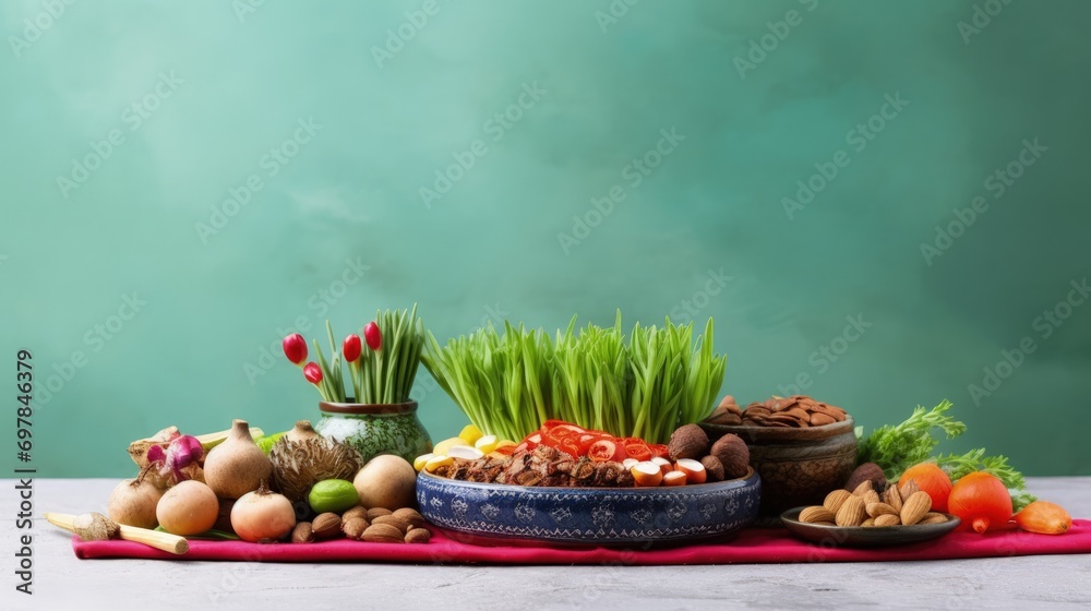 Celebrating Renewal With Sprouted Wheat Grass Happy Nowruz A Festive Homage To Nature S Rebirth Cultural Traditions And The Joyous Spirit Of Persian New Year Embracing Health And Vitality