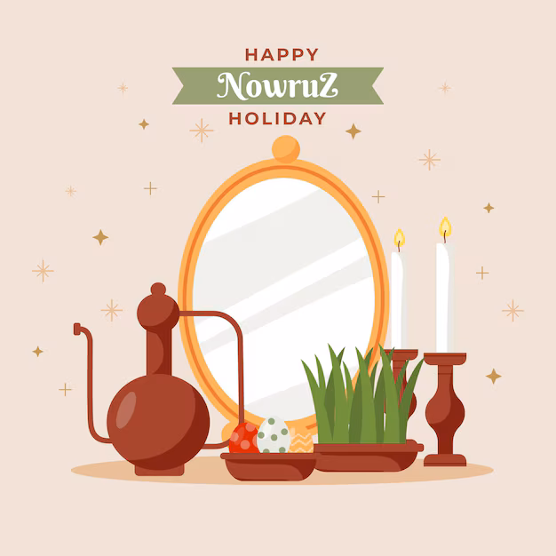 Flat Happy Nowruz Illustration