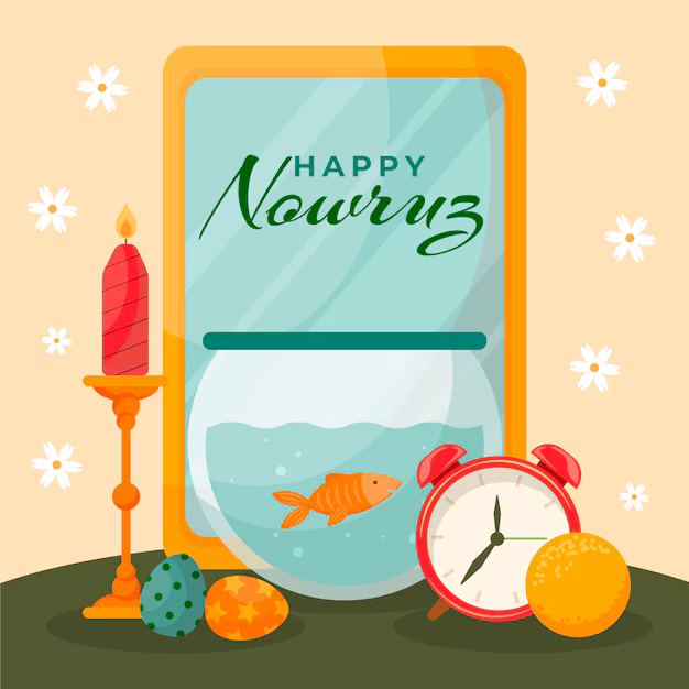 Flat Happy Nowruz Illustration