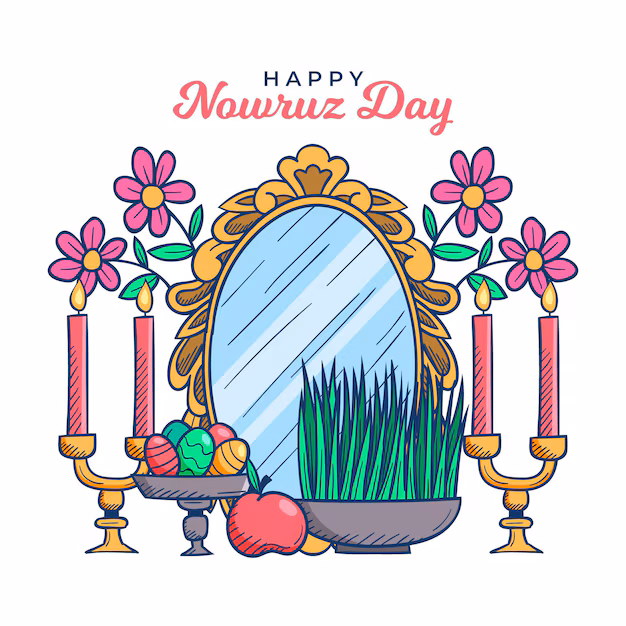 Hand Drawn Happy Nowruz Event