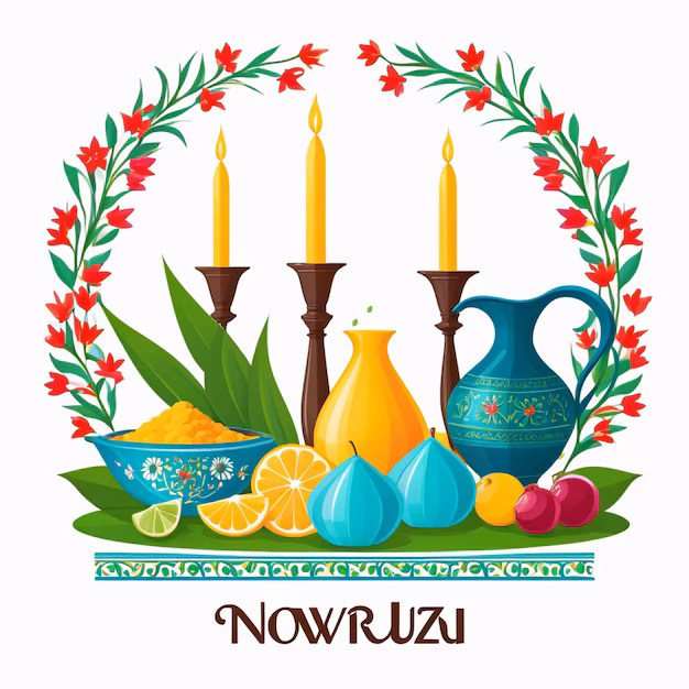 Vector Flat Nowruz Day Illustration