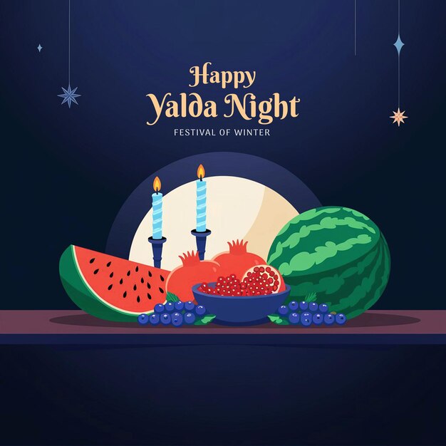 Gradient Yalda Night Background
