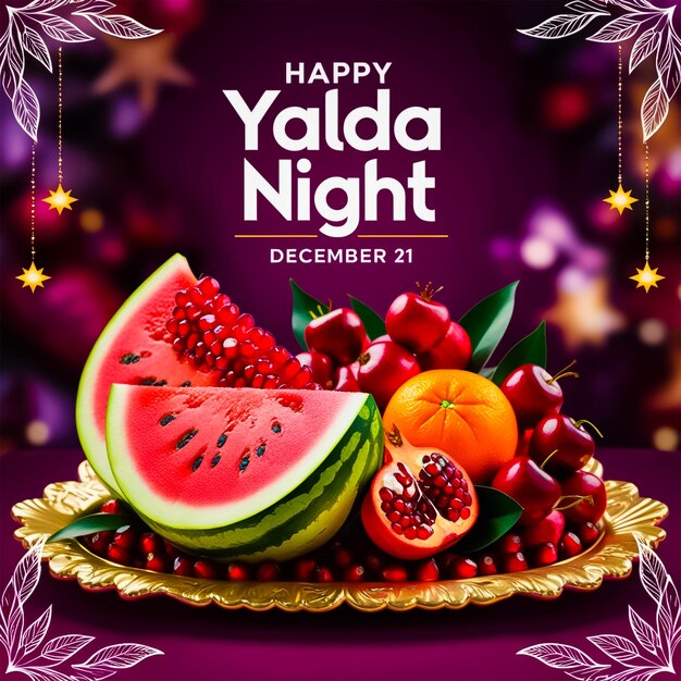 Happy Yalda Night Festival Social Media Post