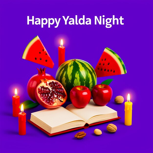 Happy Yalda Night Festival Social Media Post