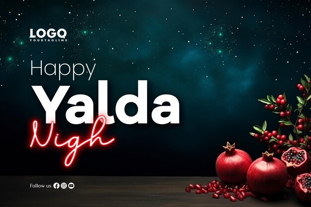 Realistic Design Yalda Background