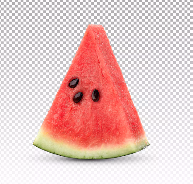 Sliced Watermelon Isolated White