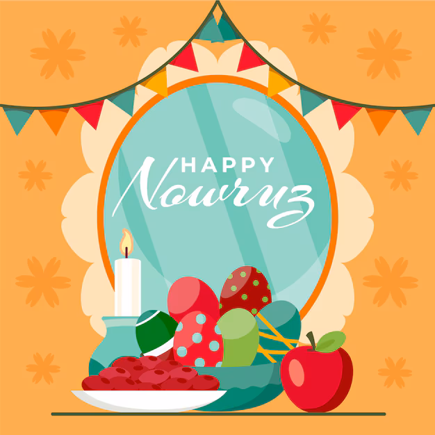 Flat Happy Nowruz Illustration
