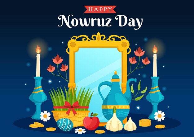 Flat Nowruz Illustration