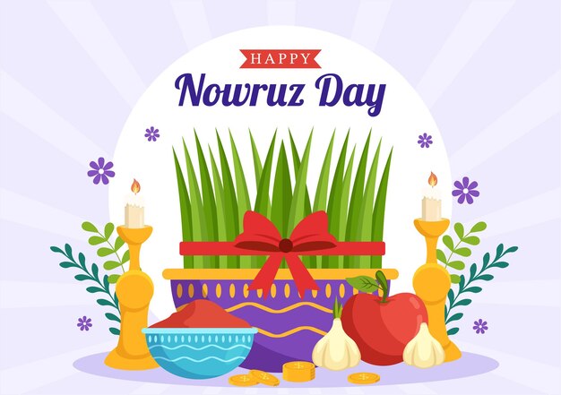 Flat Nowruz Illustration