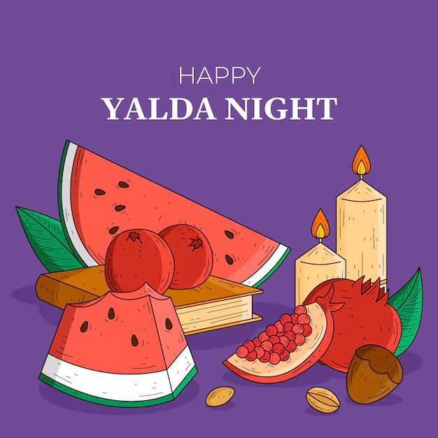 Hand Drawn Yalda Background