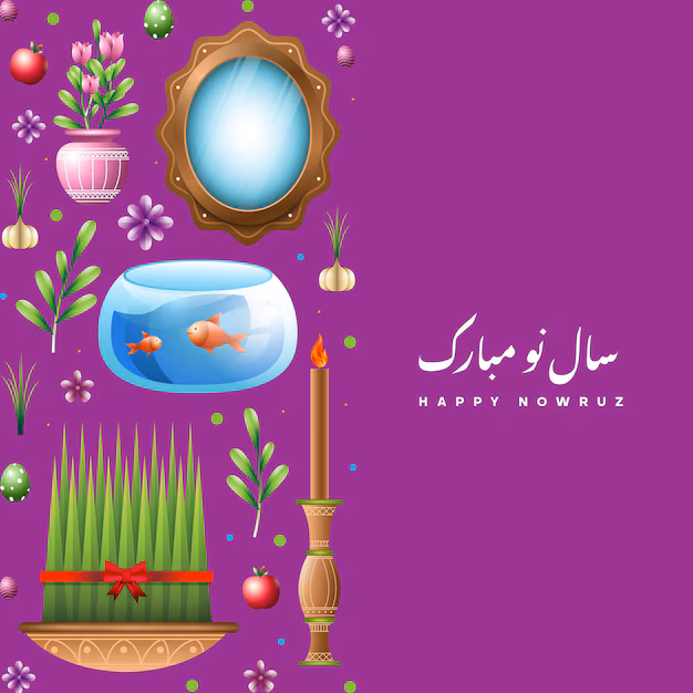 Happy Nowruz Iranian New Year Poster Design