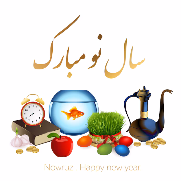 Set Nowruz Holiday Iranian New Year
