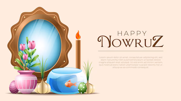 Simple Happy Nowruz Banner Design